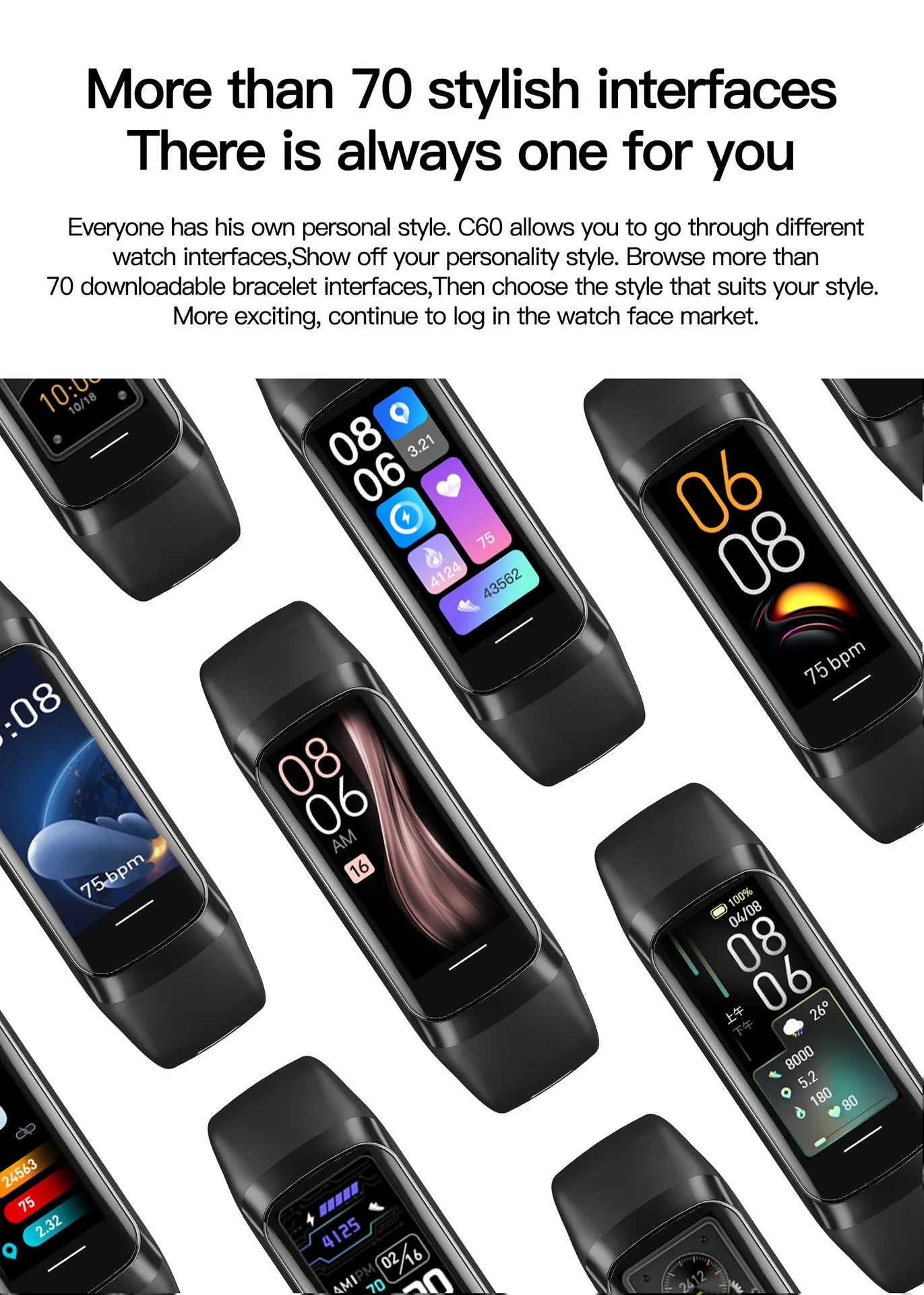 Smart Watch, temperatura corporal, frecuencia cardíaca, oxígeno