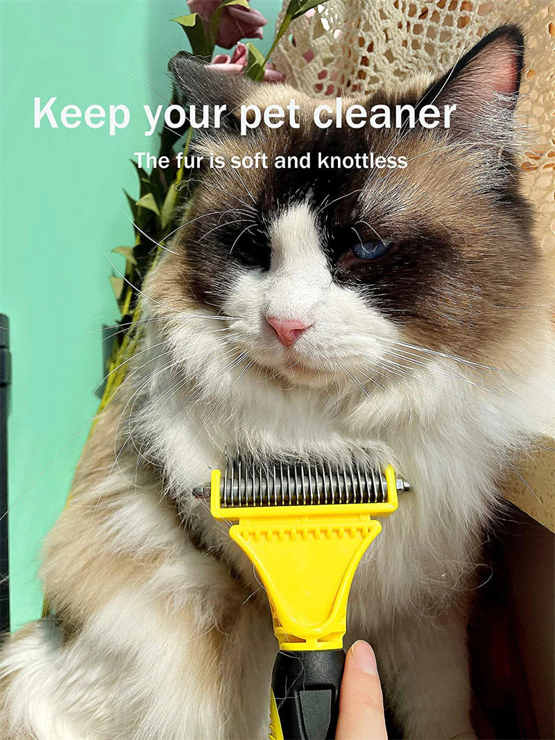 Cepillo de pelo para mascotas, elimina nudos fácilmente
