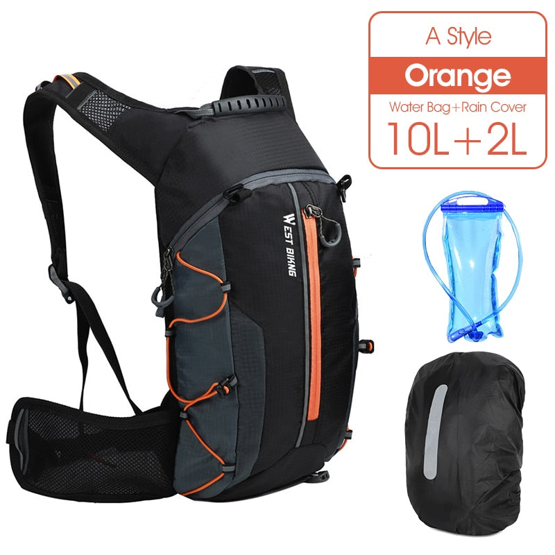 Mochila de hidratación para deportes al aire libre, WEST BIKING, 10L y 16L