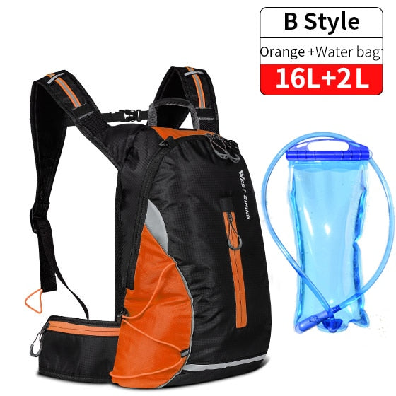 Mochila de hidratación para deportes al aire libre, WEST BIKING, 10L y 16L