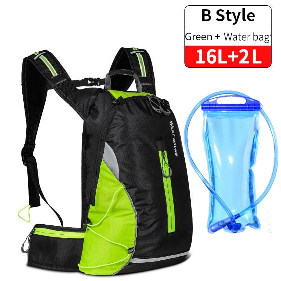 Mochila de hidratación para deportes al aire libre, WEST BIKING, 10L y 16L