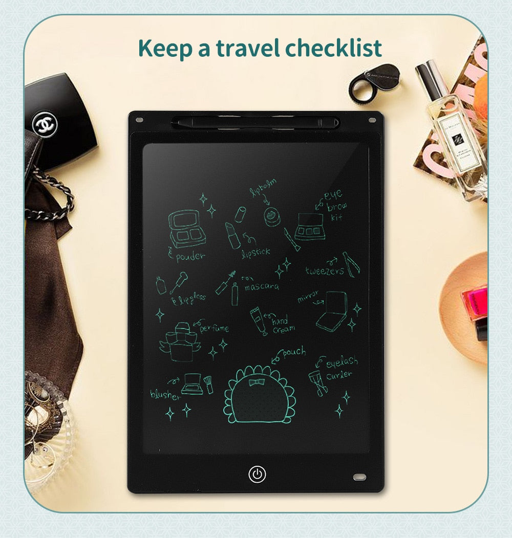 Pizarra de dibujo LCD COLOR para niños, educativo, 8,5", 10" y 12"