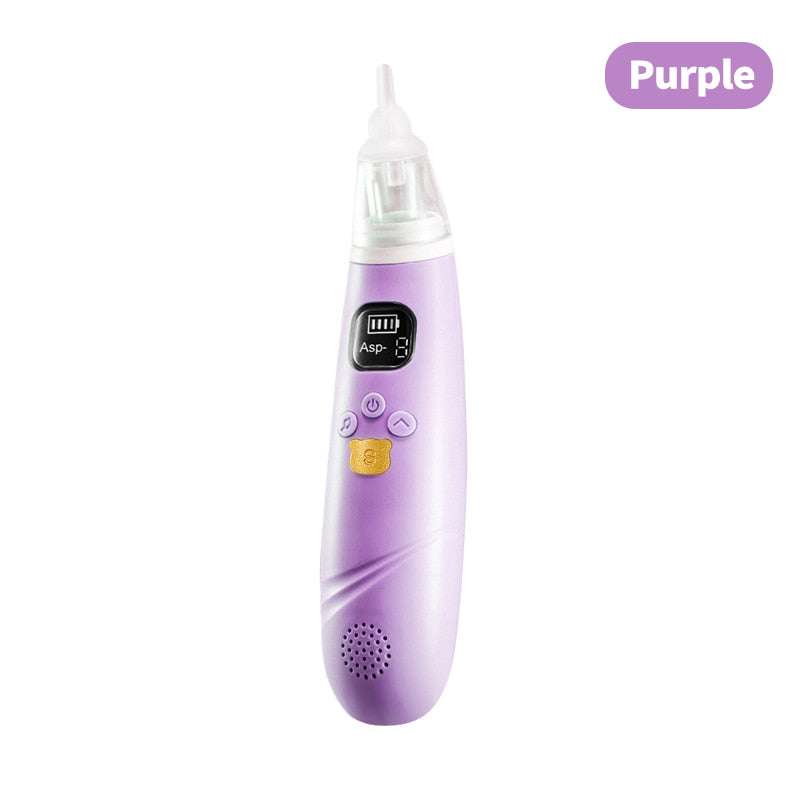 Aspirador Nasal eléctrico para bebés, con succión ajustable y música