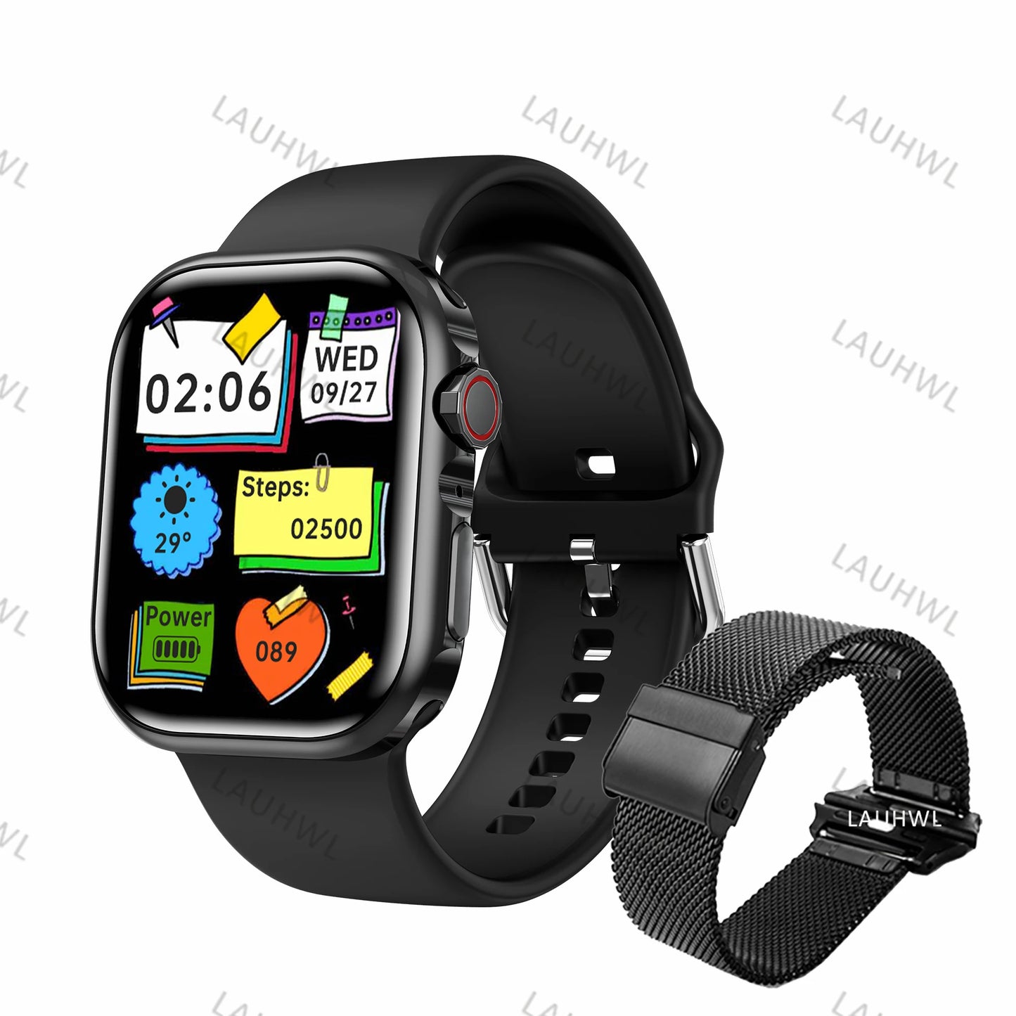 Smart Watch Serie 9, Bluetooth, llamadas, NFC, presión arterial, frecuencia cardíaca, deportivo