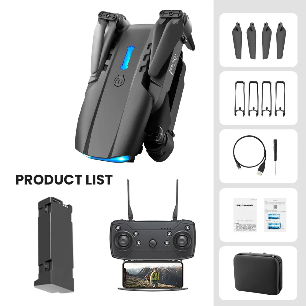 Mini Dron E99 Pro HD 4K, plegable Mini RC WIFI + fotografía aérea