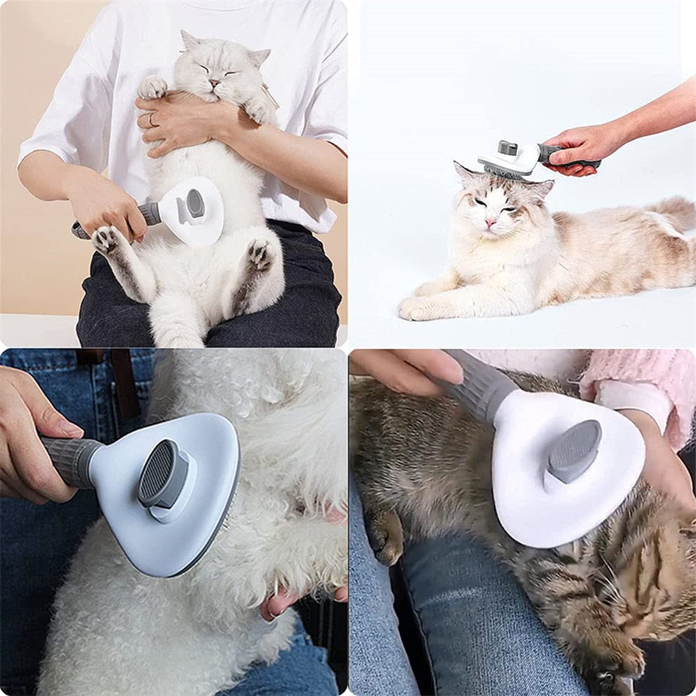 Cepillo de pelo autolimpiable para perros y gatos