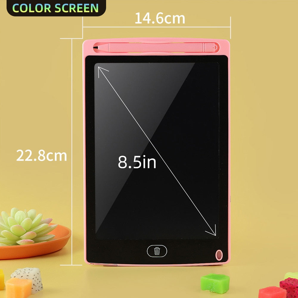 Pizarra de dibujo LCD COLOR para niños, educativo, 8,5", 10" y 12"