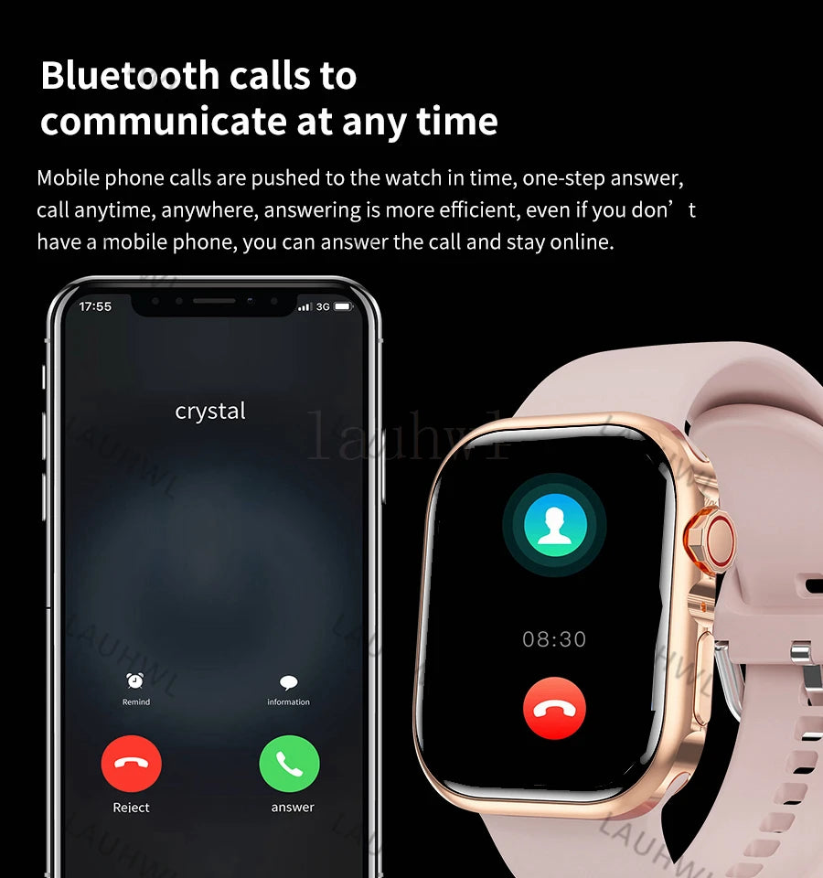 Smart Watch Serie 9, Bluetooth, llamadas, NFC, presión arterial, frecuencia cardíaca, deportivo