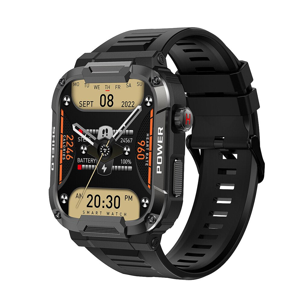 Smart Watch tipo militar, IP68, 5ATM, para IOS y Android