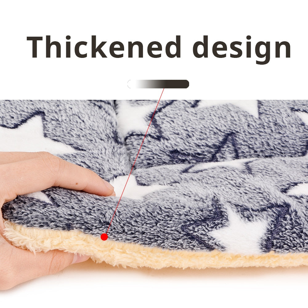 Manta lavable para cama de mascota, lana suave y cálida, cojín para dormir