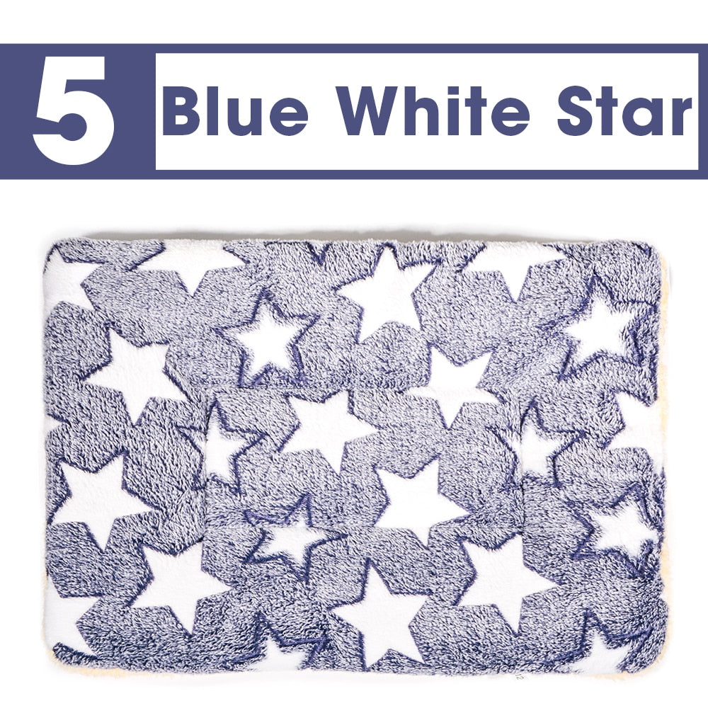 Manta lavable para cama de mascota, lana suave y cálida, cojín para dormir