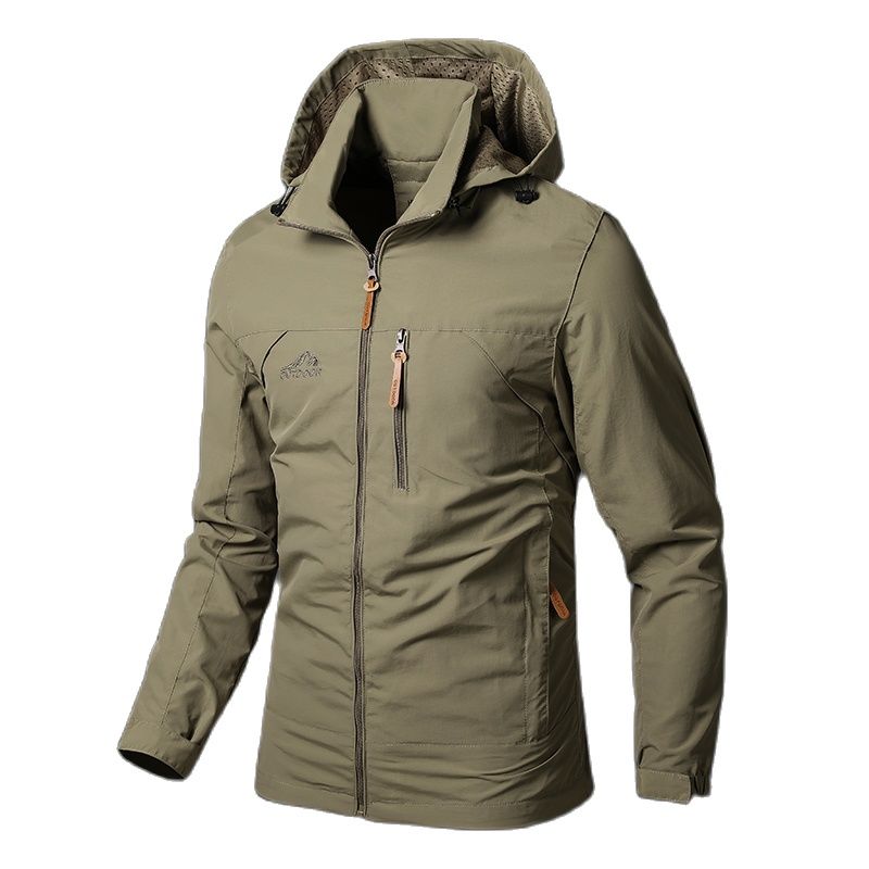 Chaqueta para Hombre Impermeable con Capucha