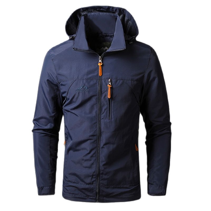 Chaqueta para Hombre Impermeable con Capucha