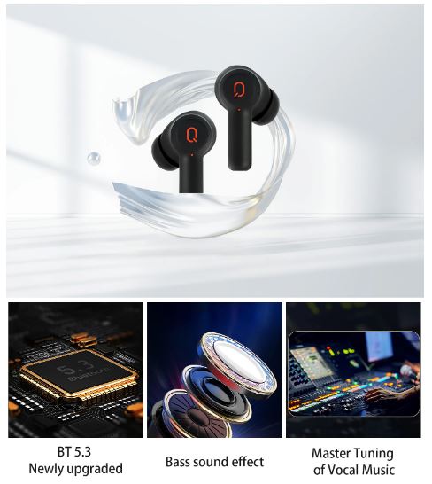 Auriculares QERE TWS E20, HI-FI, Bluetooth 5.3, IPX-5