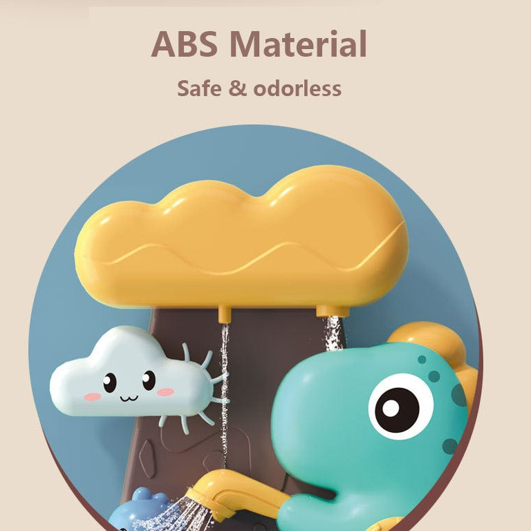 Juguetes de baño de bebé, conjunto de dinosaurios, animales de dibujos animados