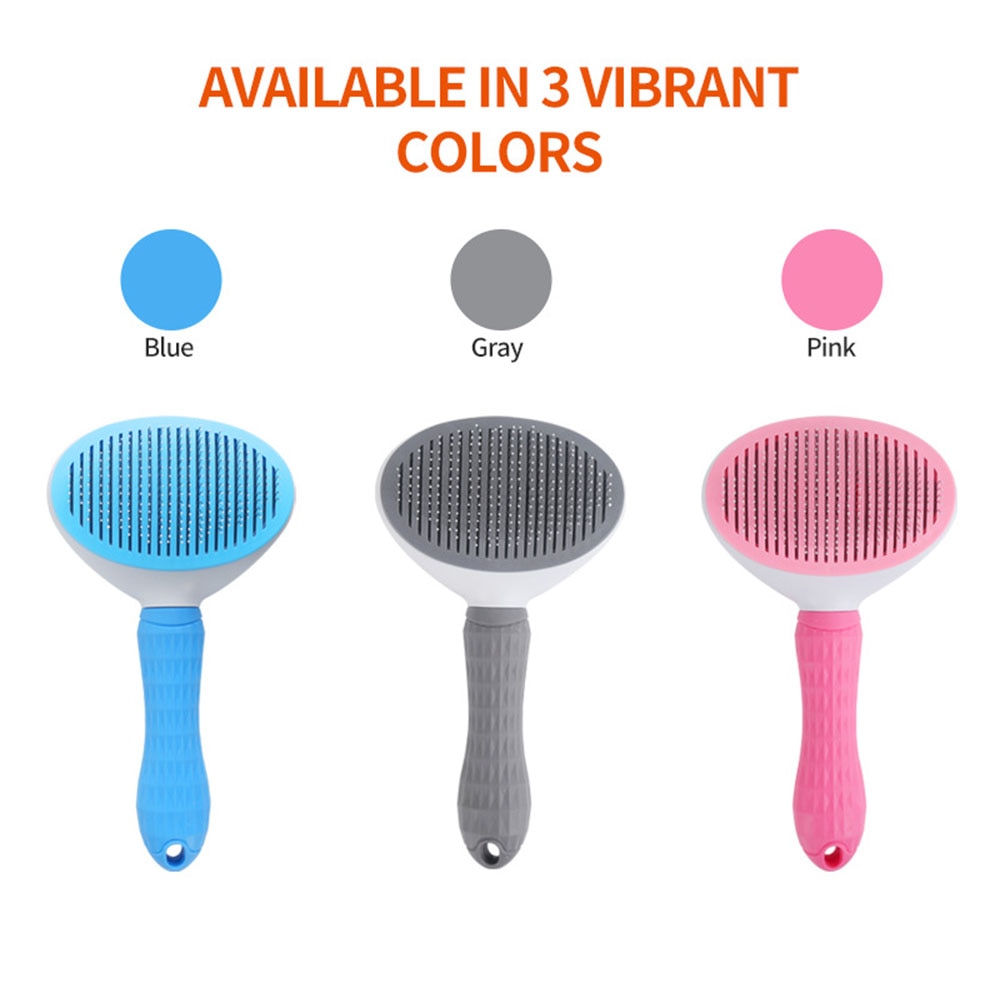 Cepillo de pelo autolimpiable para perros y gatos