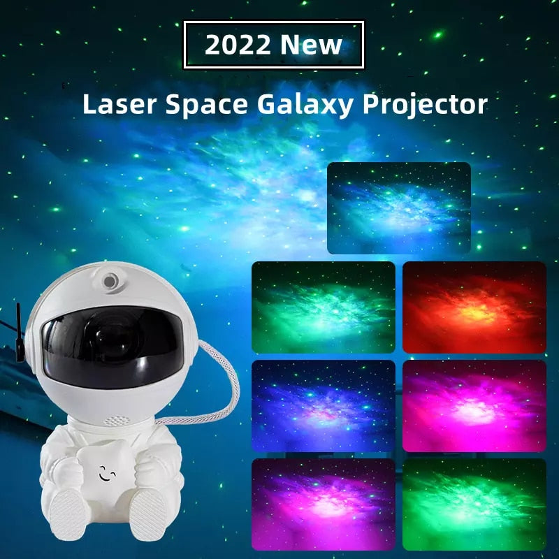 Proyector habitación de astronauta LED, láser, galaxia, estrella, aurora, nebulosa, 360°