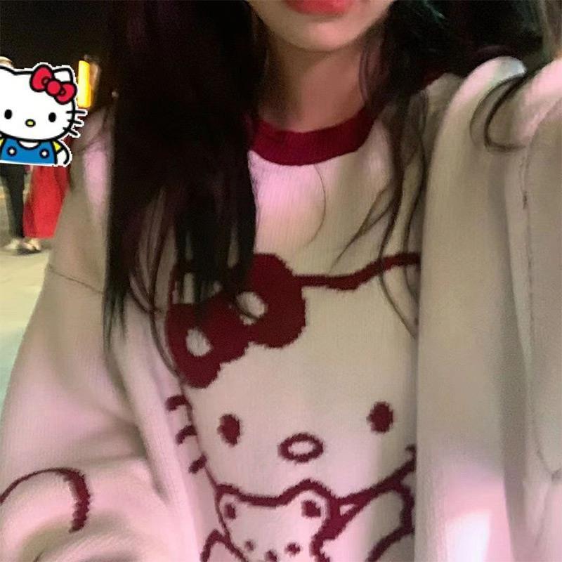 Sweater Hello Kitty Academy, con cuello redondo