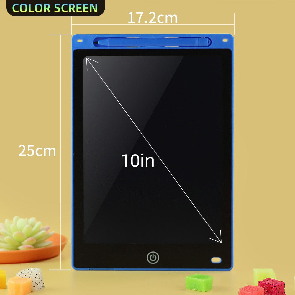 Pizarra de dibujo LCD COLOR para niños, educativo, 8,5", 10" y 12"