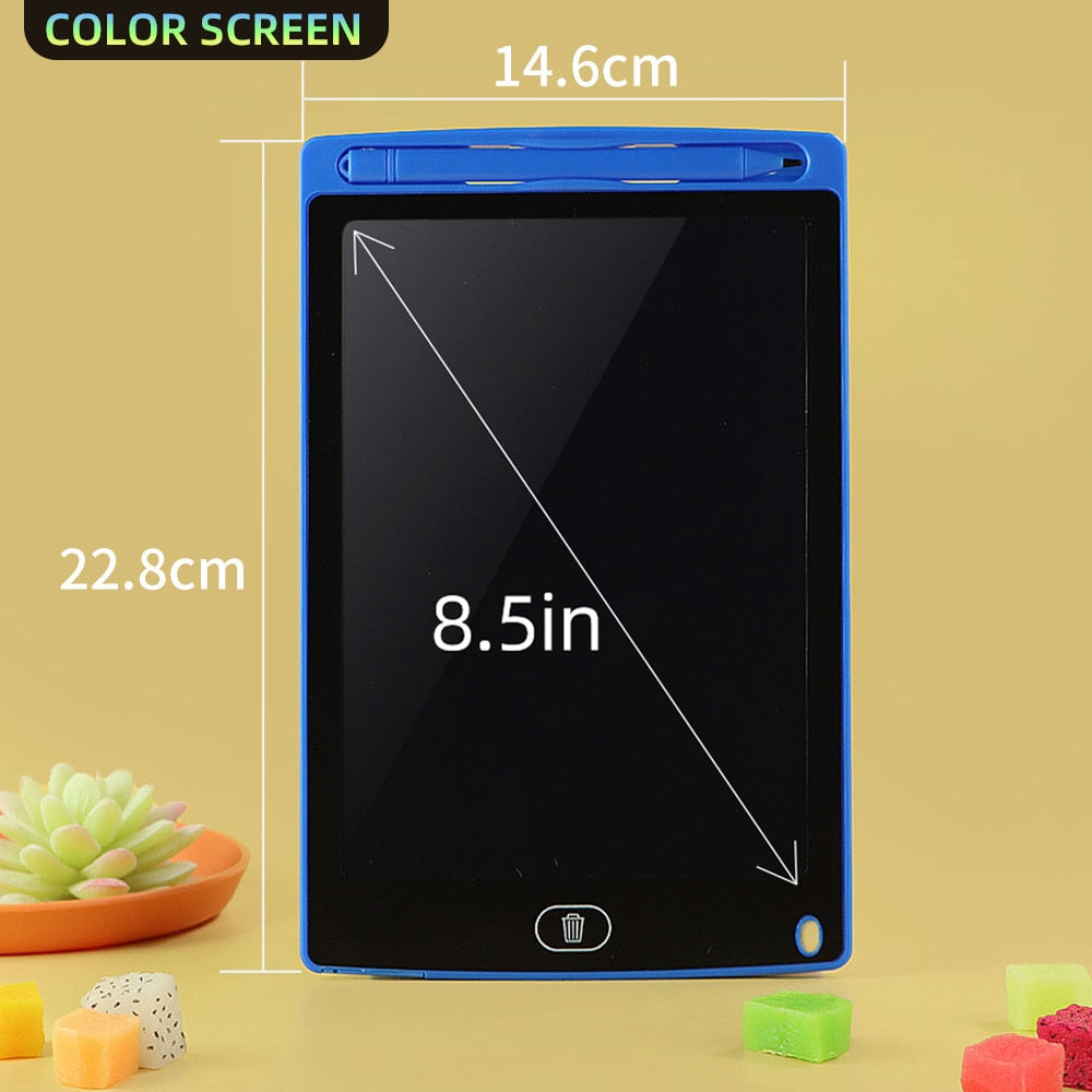 Pizarra de dibujo LCD COLOR para niños, educativo, 8,5", 10" y 12"