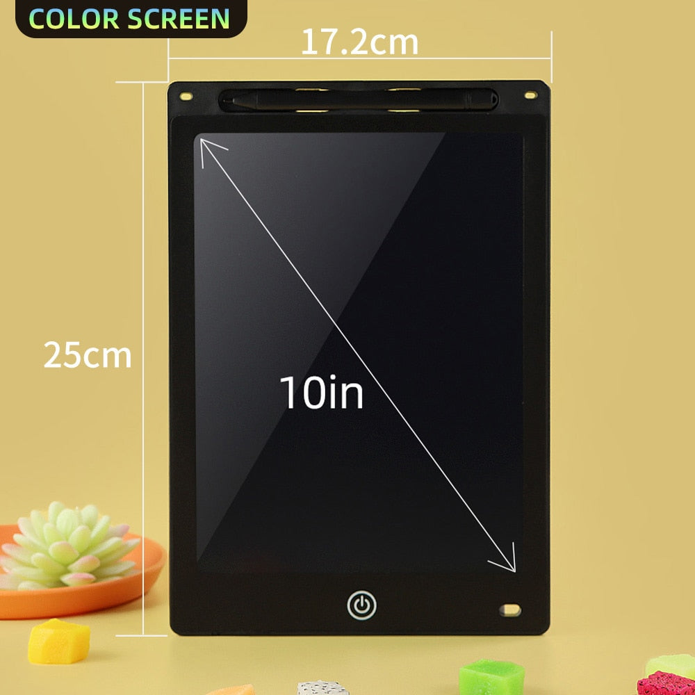 Pizarra de dibujo LCD COLOR para niños, educativo, 8,5", 10" y 12"