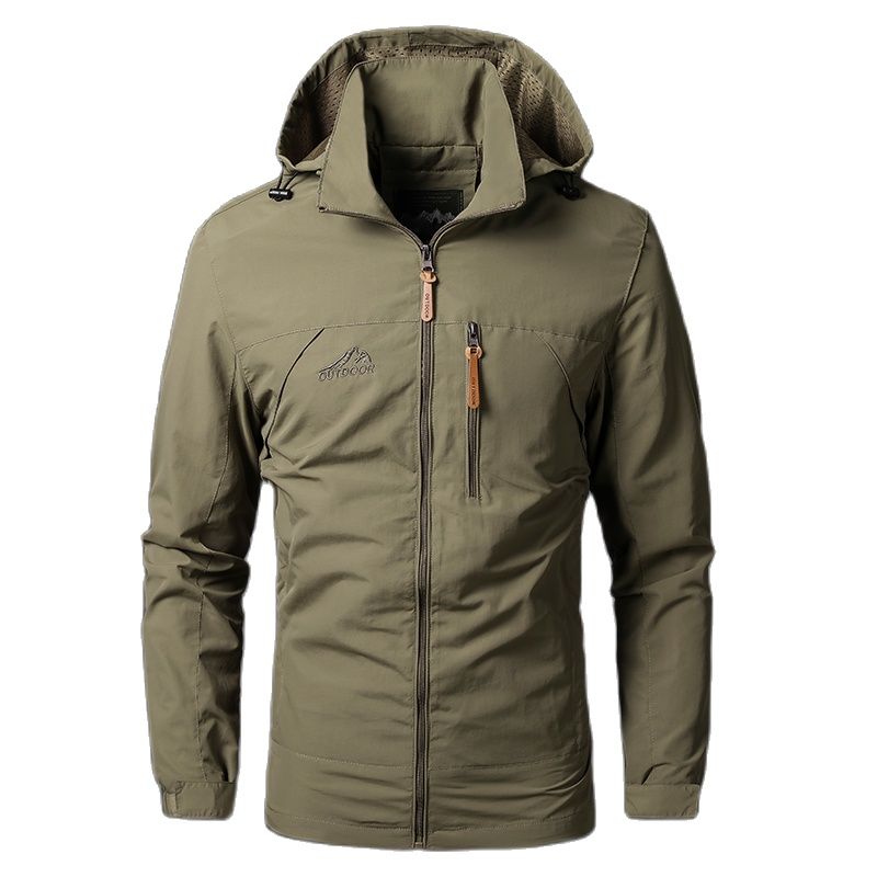 Chaqueta para Hombre Impermeable con Capucha