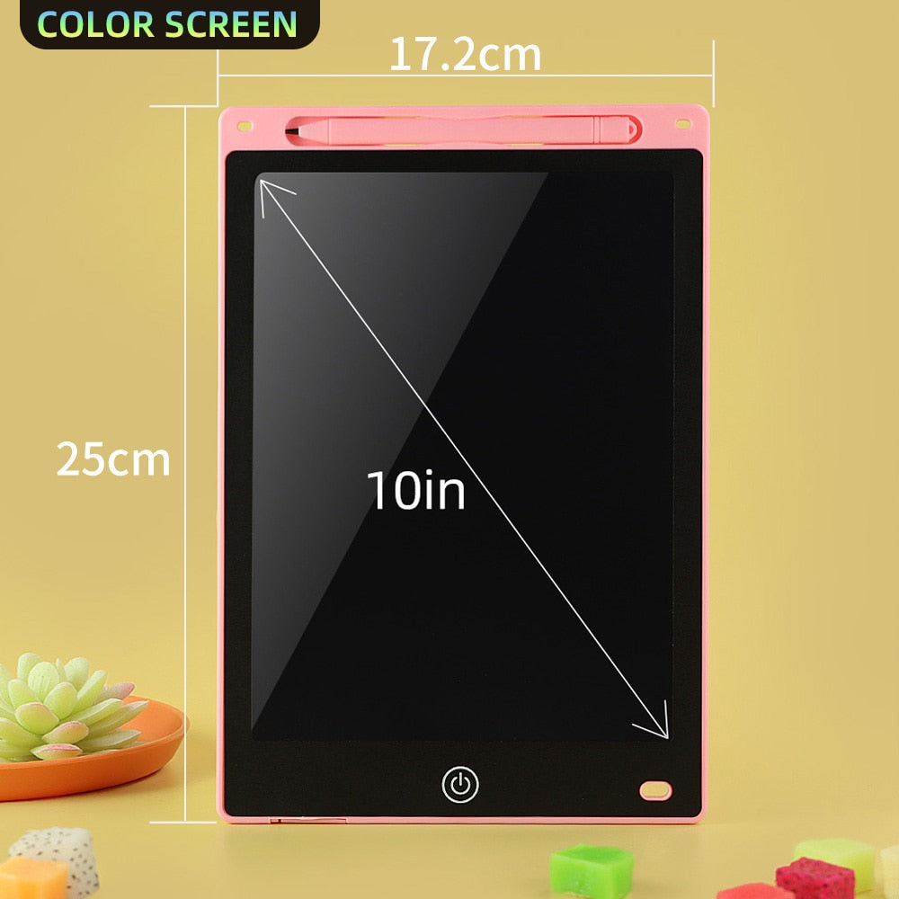Pizarra de dibujo LCD COLOR para niños, educativo, 8,5", 10" y 12"
