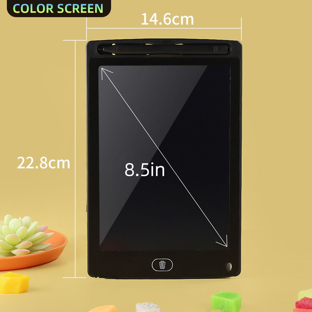 Pizarra de dibujo LCD COLOR para niños, educativo, 8,5", 10" y 12"