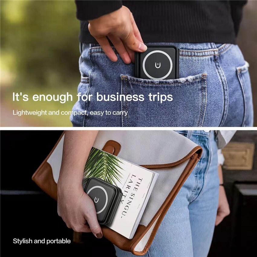 Cargador de carga rápida inalámbrico magnético 3 en 1 de 200W, para iPhone y Samsung