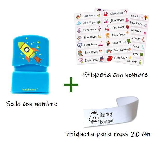 Sellos personalizables para ropa, impermeable y no se borra