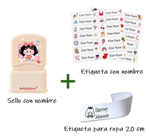 Sellos personalizables para ropa, impermeable y no se borra
