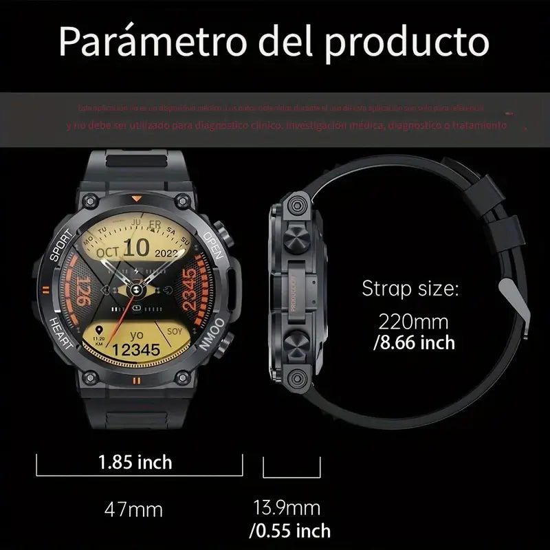 Smart Watch K56 Pro, deportivo, Monitor cardíaco, Android e IOS