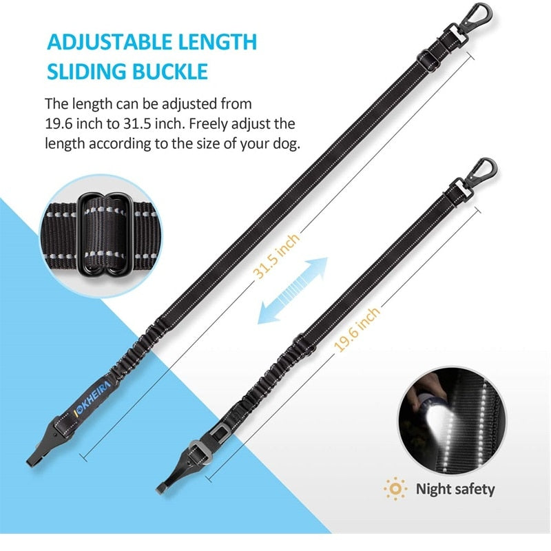 Cinturón de seguridad para perros ajustable y elástico