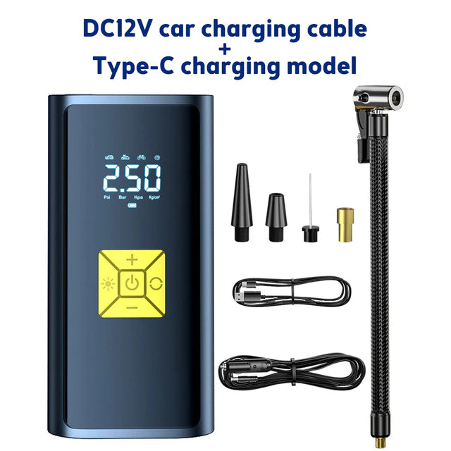 Inflador de neumáticos portátil e inalámbrico, 6000mAh y 150PSI